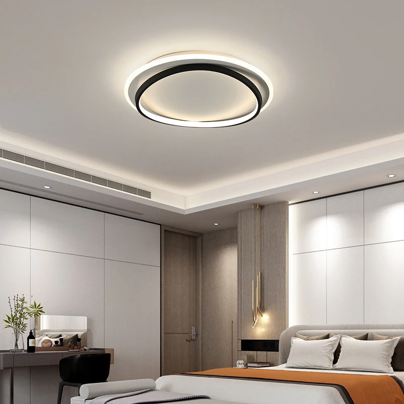 Минималистичный декор люстры для спальни современные домашние круглые