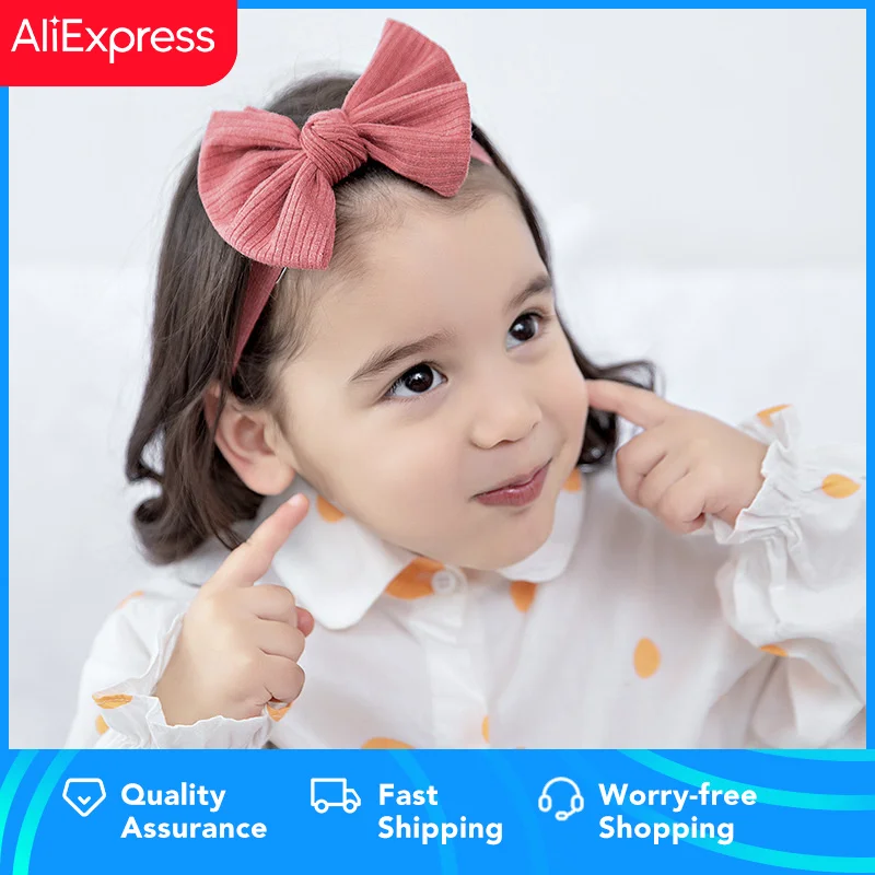 

Handmade Baby Headbands Stretchy Nylon Headband with Bows for Newborn Infant Baby Toddler Girls Gift