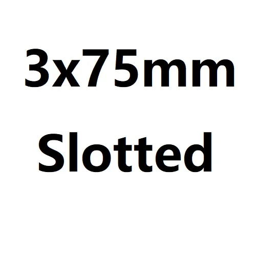 3x75mm Slotted 1 шт., набор отверток с изоляцией 1000 В, крестовая шлицевая CR-V, противоскользящая отвертка, инструменты для ремонта дома, Набор отверток для самостоятельной сборки - Цвет: 3x75mm Slotted