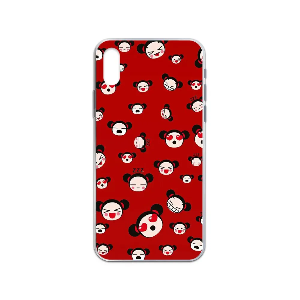 Pucca red National doll 3D Etui hoesjes Прозрачный чехол для телефона iphone 4 4S 5 5C 5S 6 6S PLUS 7 8 X XR XS 11 PRO SE