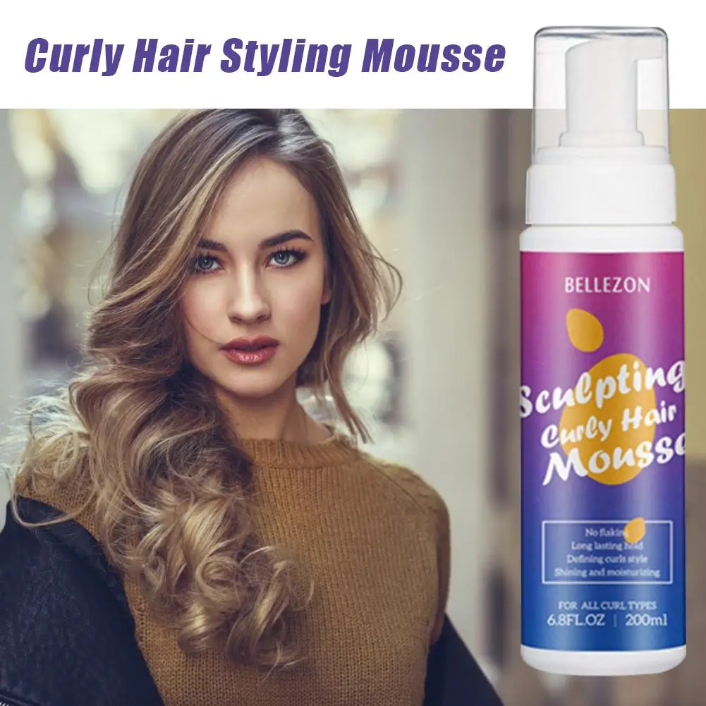 200 мл мощный удерживающий волосы мусс для вьющихся волос Укладка фиксирующий