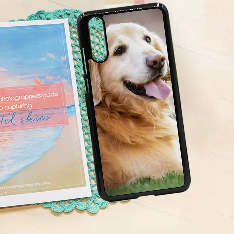 

Golden retriever cute smile face dog luxury Phone Case shell PC for iPhone 11 12 pro XS MAX 8 7 6 6S Plus X 5S SE 2020 XR