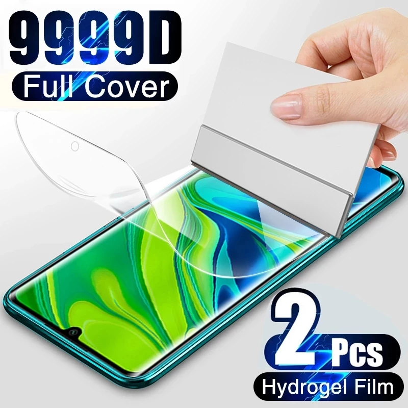 Гидрогелевая пленка 9999D для Xiaomi Redmi Note 10 9S 9 8 7 Pro 9A 11 защита экрана mi 11T 10T 9T Poco X3 не