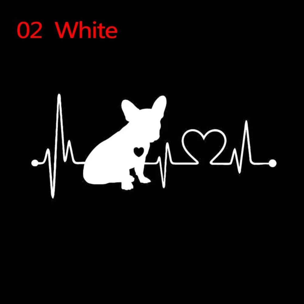 

1PCS French Bulldog Waterproof Vinyl Decoration Car Bumper Window Car Sticker Black/White #279803
