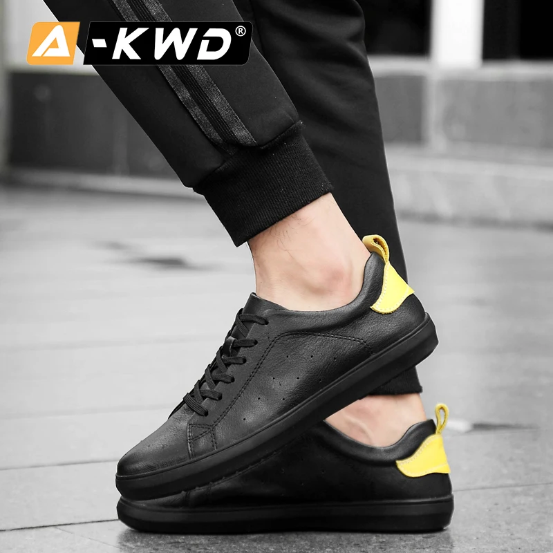 2019 осенние мужские туфли Повседневные кожаные без застежки Chaussures Homme Cuir Кожаная