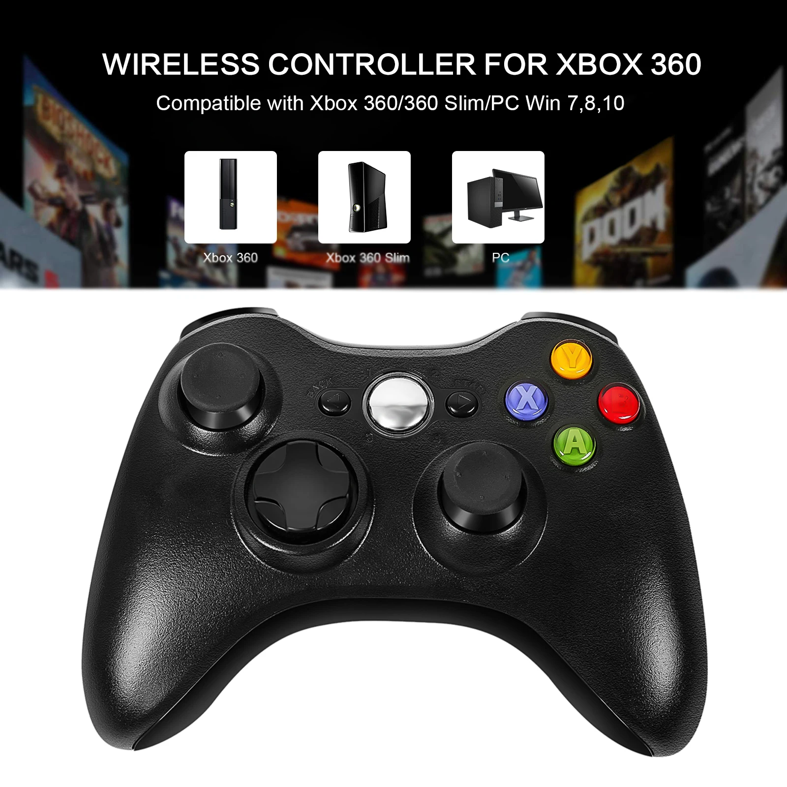 Геймпад для Xbox 360 беспроводной и проводной игровой джойстик | Электроника