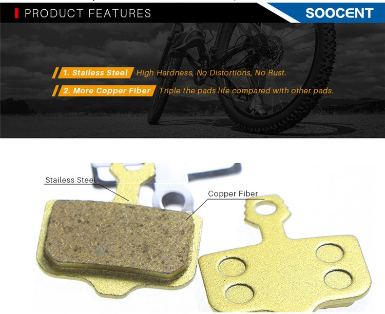 4 пары смолы спеченный велосипедный дисковый тормоз колодки для SHIMANO SRAM AVID Elixir MTB горный велосипед Органическая керамика углеродный зум тормоз