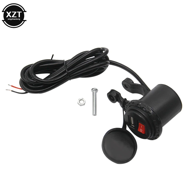 12V/24V USB мотоцикл Водонепроницаемый переключатель гнездо мотоцикла Мото телефона