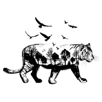 tiger forest transparent clear stamps for diy scrapbookingcard making stamps fun decoration supplies