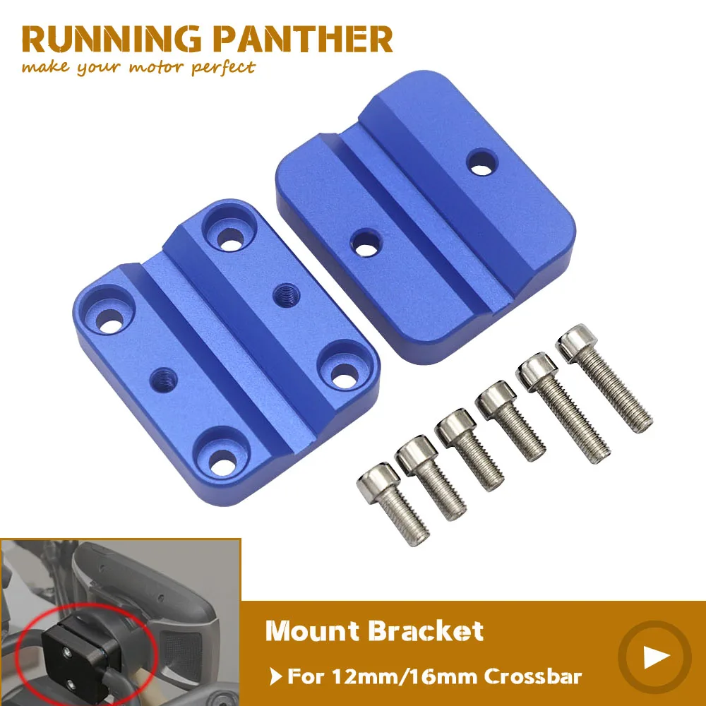 Motorcycle Mobile Phone Navigation Holder Suitable 12mm/16mm Mount Bracket Diameter For BMW R1200GS LC ADV Most Model Black Blue