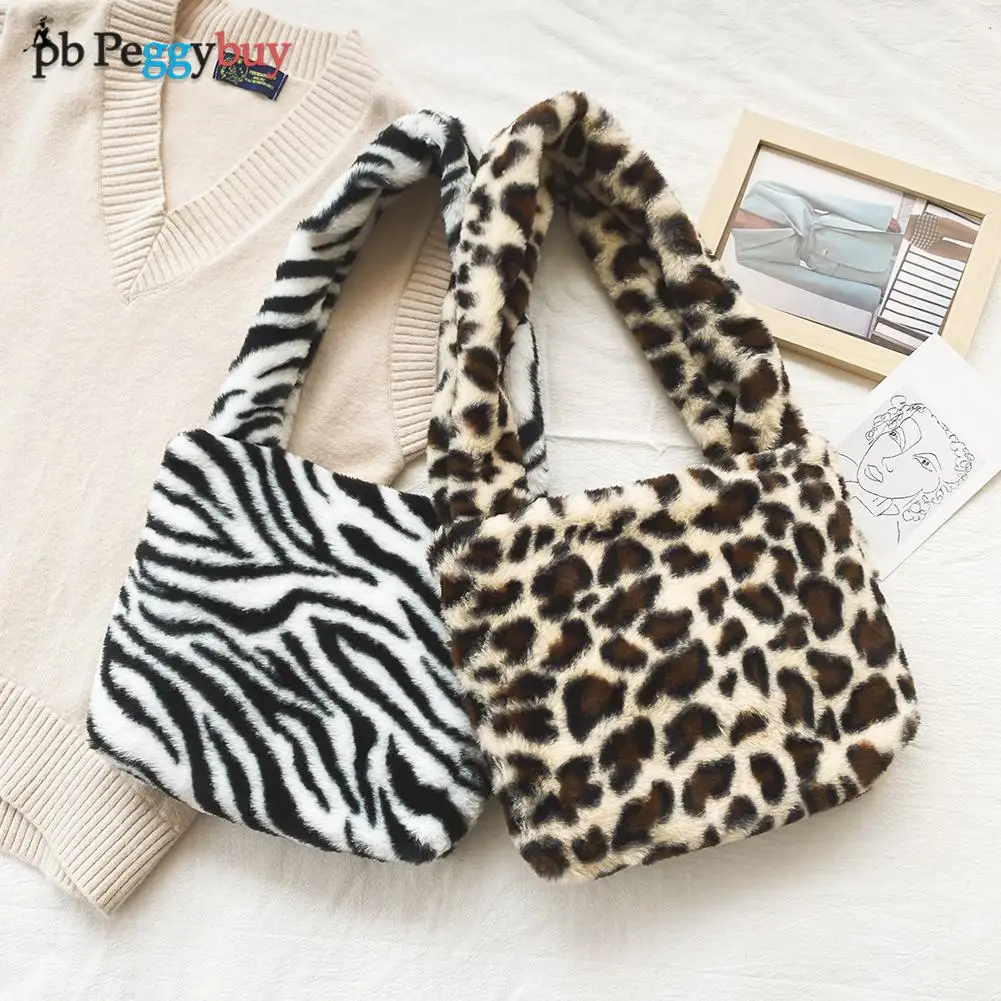 

Fashion Women Shoulder Bags Creative Zebra Leopard Pattern Printing Casual Ladies Large Handbags Phone Underarm Bag Tote Handbag