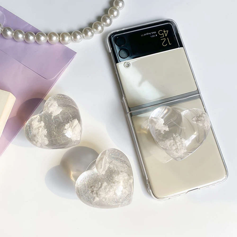 Портативный лазерный держатель для телефона в форме сердца настольный смартфона