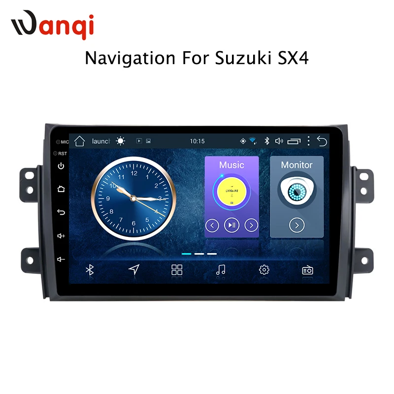 Wanqi Android 8 1 автомобильный dvd плеер для Suzuki SX4 2006 2007 2008 2009 2010 2011 2012 2013 навигация raido