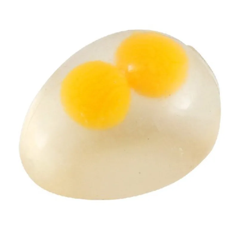 

Adults Novelty Vent Toy Creative Double Yolk Transparent Egg Decompression Water Polo Kids Interesting Egg Toys Holiday Gifts