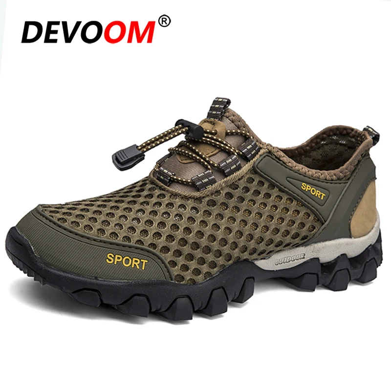 Кроссовки мужские сетчатые дышащие для активного отдыха походов скалолазания