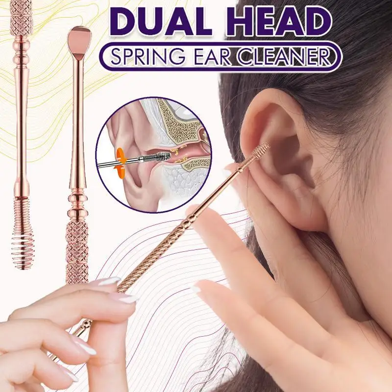 

Устройство для чистки ушей с двойной головкой, инструмент для удаления ушного воска, инструмент для удаления ушного воска для детей и взрос...