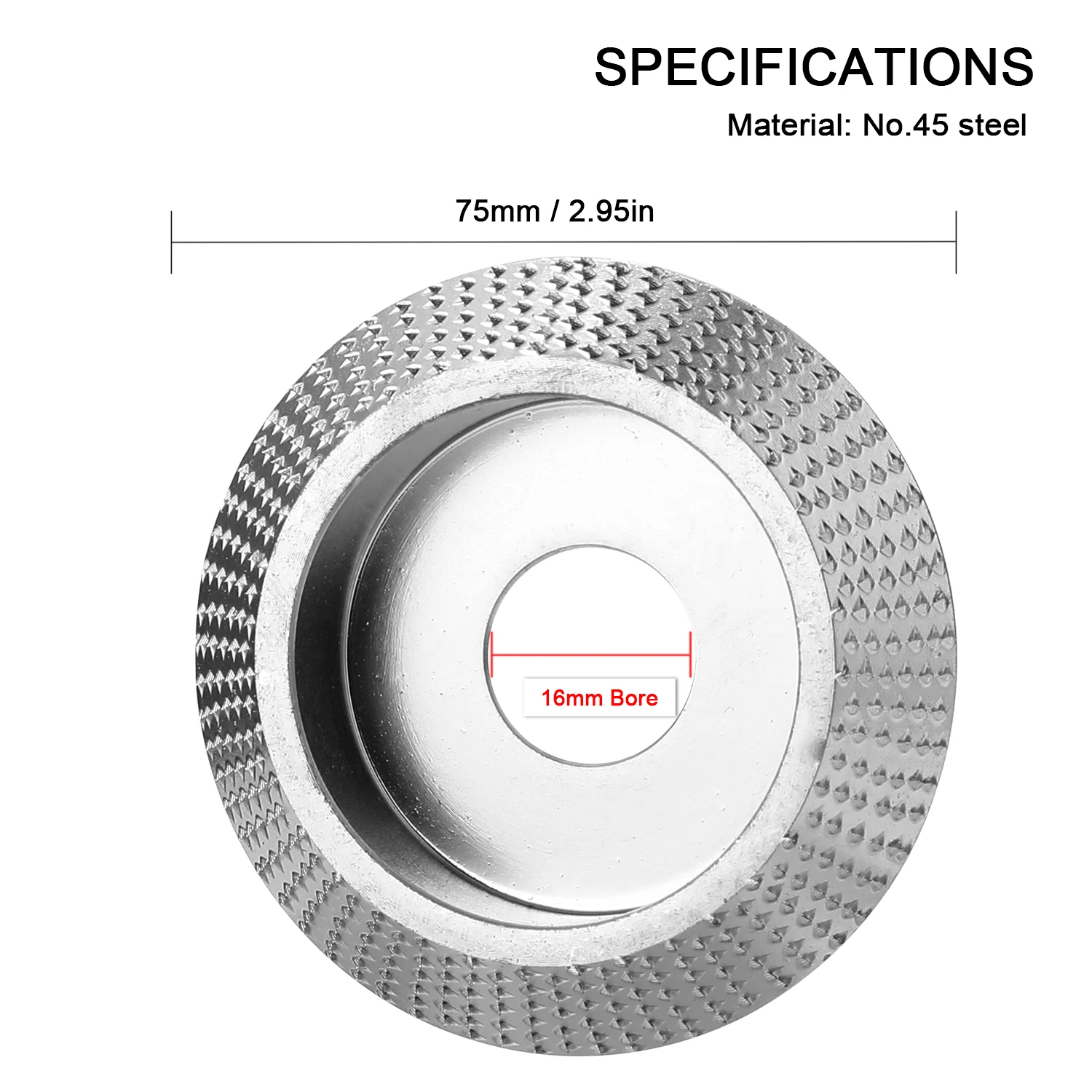 Абразивный диск для угловой шлифовальной машины 16-75 мм № 45 | Инструменты