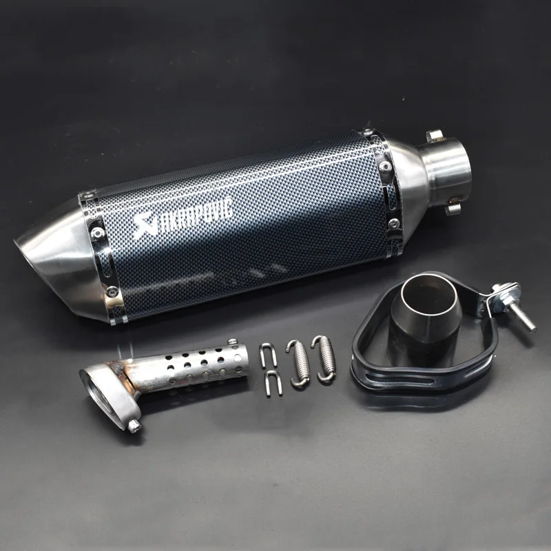 Универсальный для akrapovic выхлопной мото rcycle глушитель escape moto с db killer выхлопные системы для honda benelli msx125 nmax EP01 - Цвет: laser C