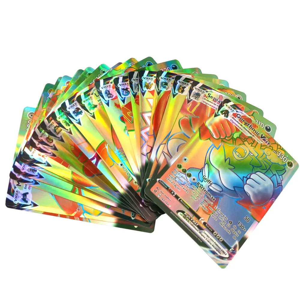 2021 новые карты Pokemon 50 шт.-300 шт. Vmax Charizard Rainbow Tag Team GX Game Battle Carte торговая карта игрушки