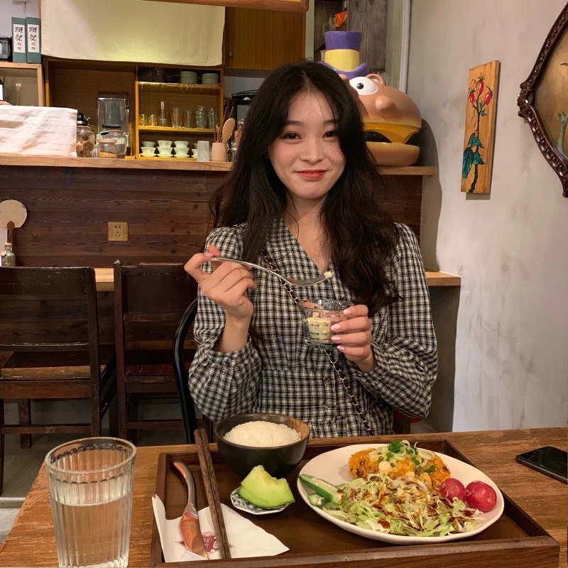 Блузка Женская Осенняя в клетку с длинным рукавом | одежда