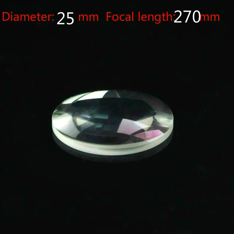 

Diameter 25mm Focal Length 270mm Plano-convex Lens Magnifying Optical Glass Lens Prism Processing Plant