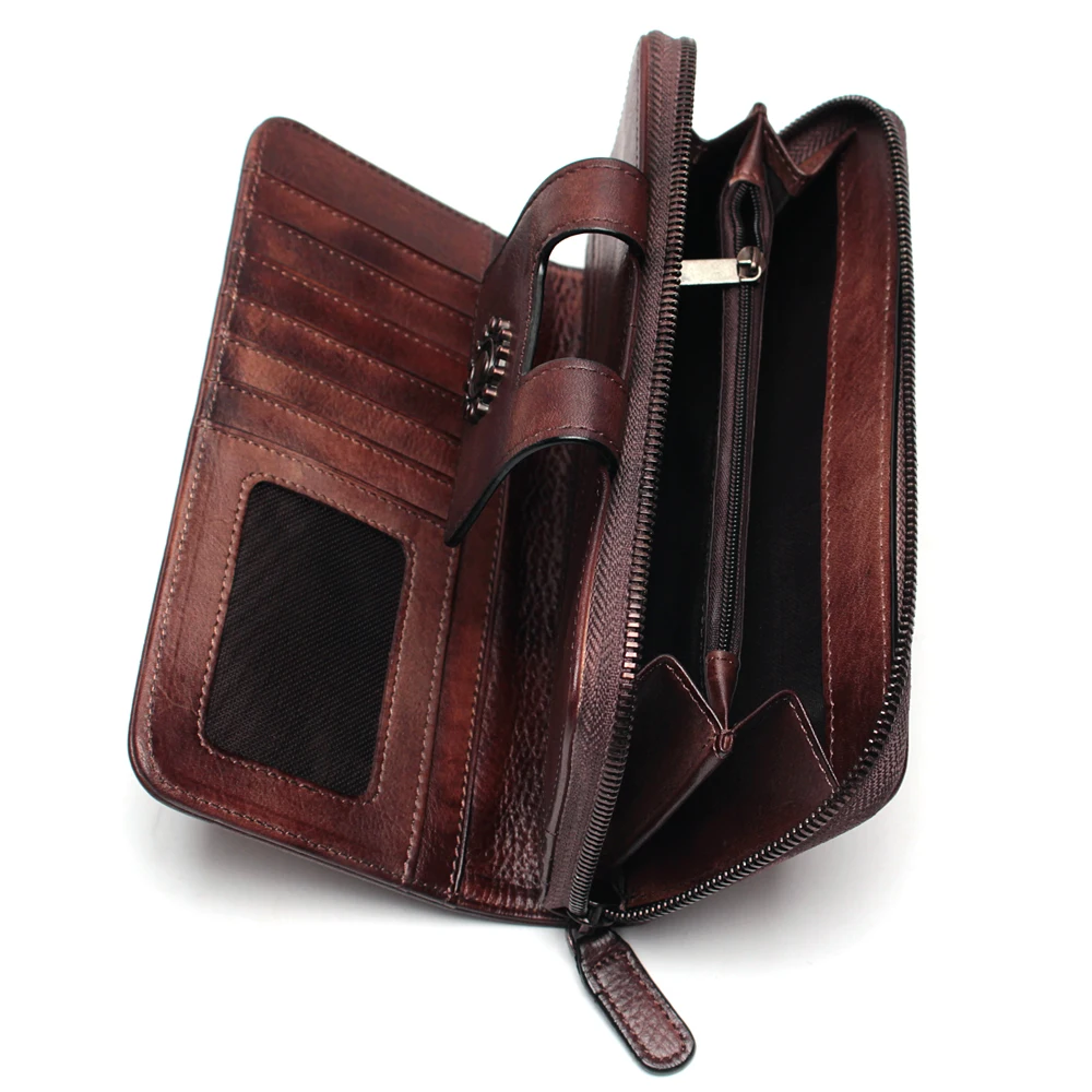 Многофункциональный кошелек ручной росписи вместительные винтажные женские