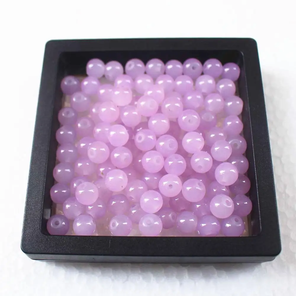 Wholesale Glass Loose Beads 4/6/8/10/12mm Jades loose beads environmental protection no fading.DIY Jewelry Making | Украшения и