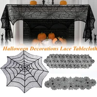 creative festival party lace hollow out halloween tablecloth halloween decor table decoration dining table decor