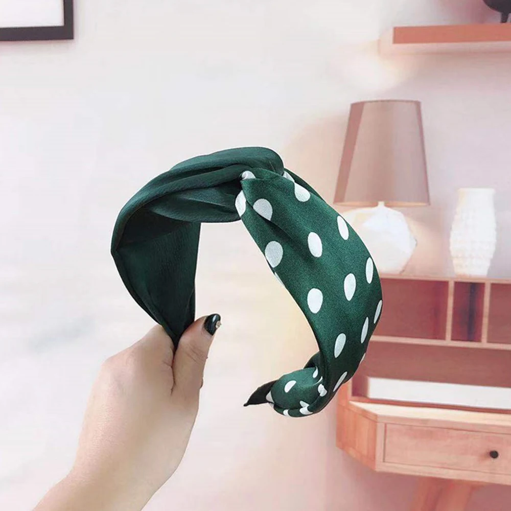 

1 pcs Top Fashion Women Hair Hoop Korean New Hair Band Simple Dot Cross Girl Hairband For Female Hair Accessories