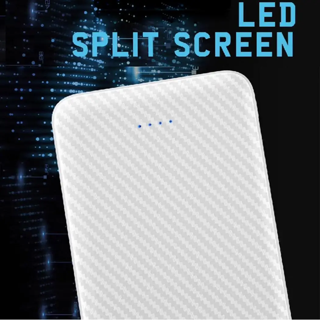 Ультра тонкий Банк питания телефон 6000mAh 2 портативное зарядное устройство с USB DC5V2A