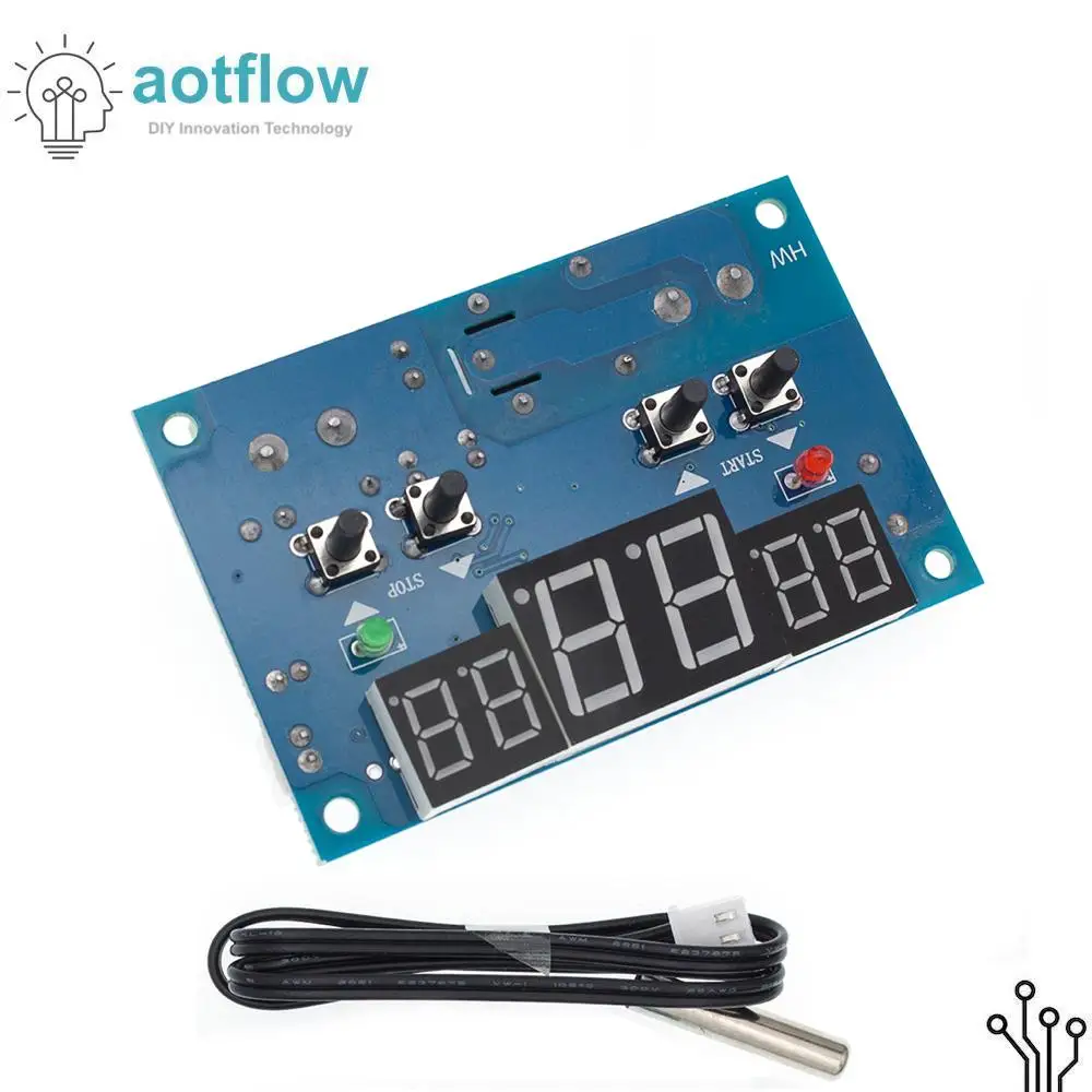 DC12V thermostat Intelligent digital temperature controller With NTC sensor W1401 led display stm32 esp esp32 aotflow | Инструменты