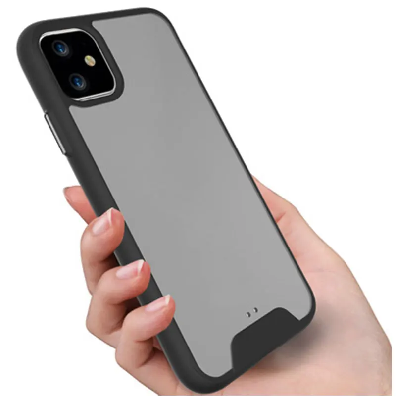 Высококачественный полупрозрачный ТПУ ПК мобильный телефон чехол анти-осенний