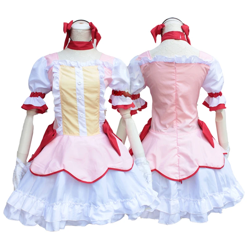 

Halloween Kaname Madoka Costume Puella Magi Madoka Magica Cosplay Costume Women Cosplay Dress Lolita Maid Clothing For Women