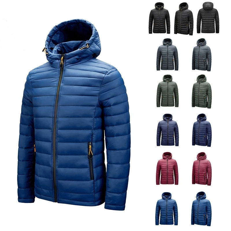 Winter Warm Waterproof Jacket Men 2021 New Autumn Thick Hooded Cotton Parkas Mens Fashion Casual Slim Jacket Coat Male