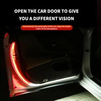 1 pcs universal car door led lights door opening warning led lights anti rear end collision two color safety light