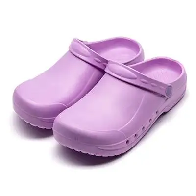 purple Противоскользящая обувь для хирургии унисекс медицинская обувь Больничная лаборатория салон красоты стоматологическая клиника аптека Доктор Медсестры рабочие Тапочки - Цвет: purple