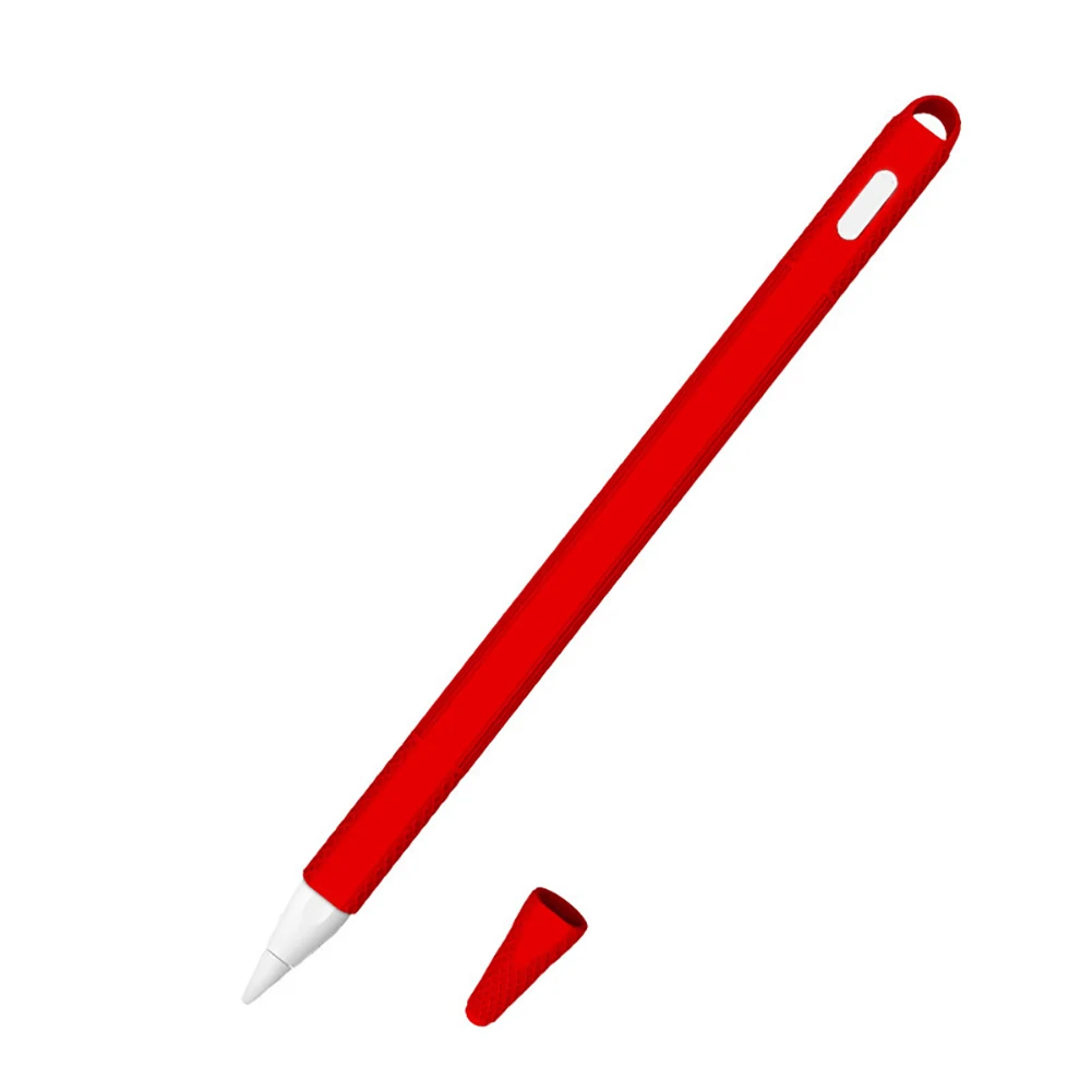 For iPad Pencil Anti-Slip Silicone Stylus Protective Case Cover Skin for 2 Gen estojo escolar apple pencil case | Компьютеры и офис