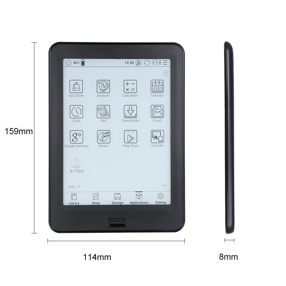BOOX " Poke Pro электронная книга новая модель ebook Reader 2G/16G четырехъядерный 300PPI E-reader BT& WiFi Tou-ch e-ink cta экран Android