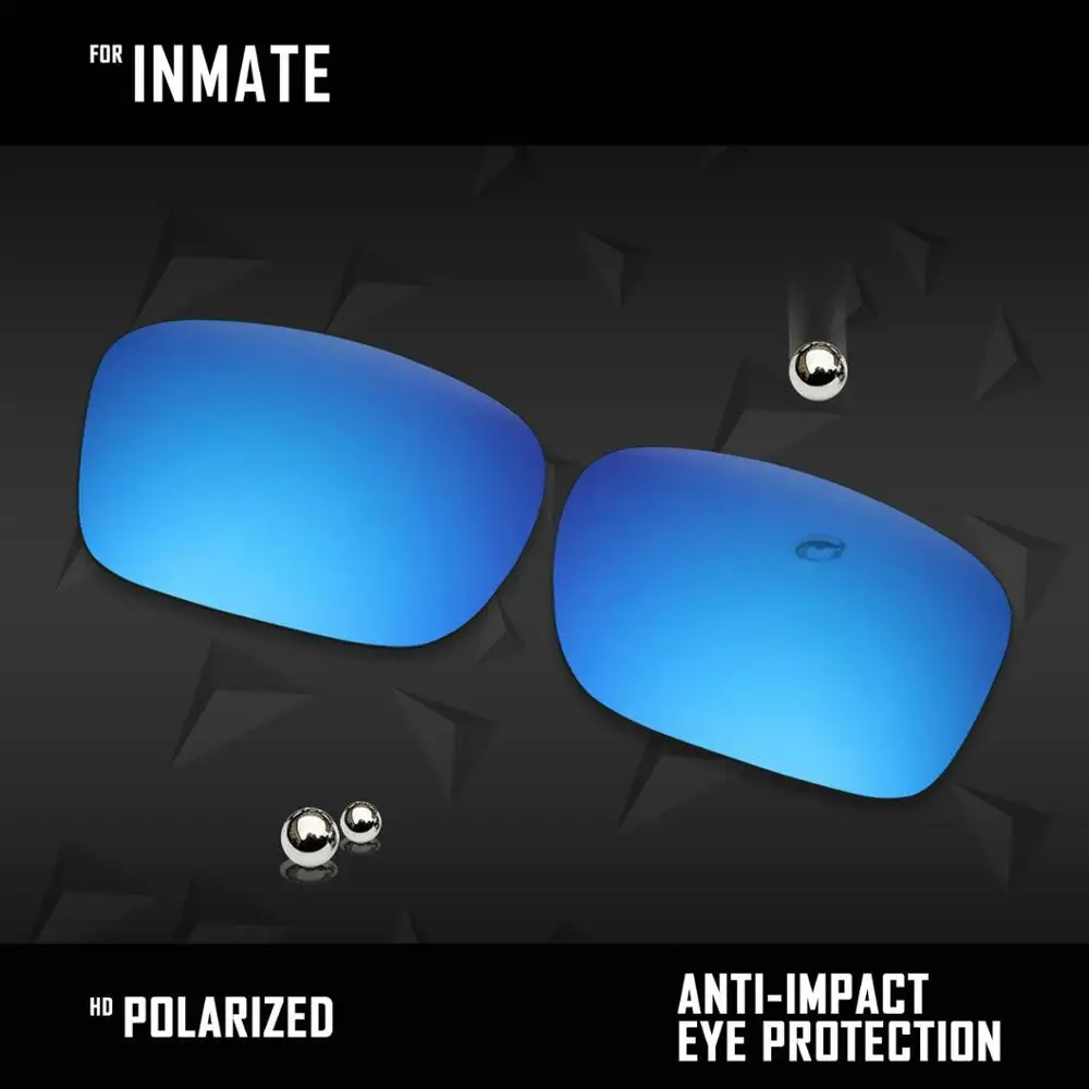 3 пары поляризованных солнцезащитных очков OOWLIT Сменные линзы для Oakley Inmate черные