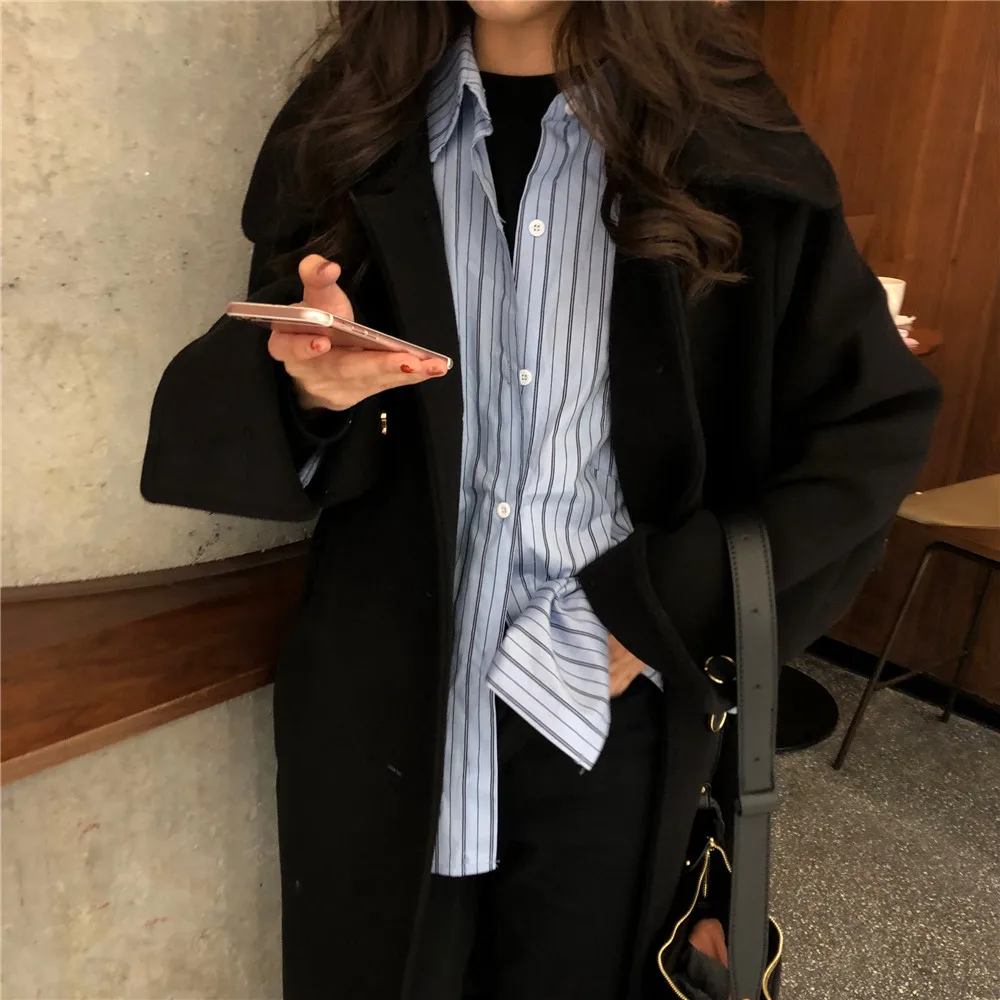 Новинка 2020 весенне-летняя винтажная полосатая рубашка HziriP женские офисные