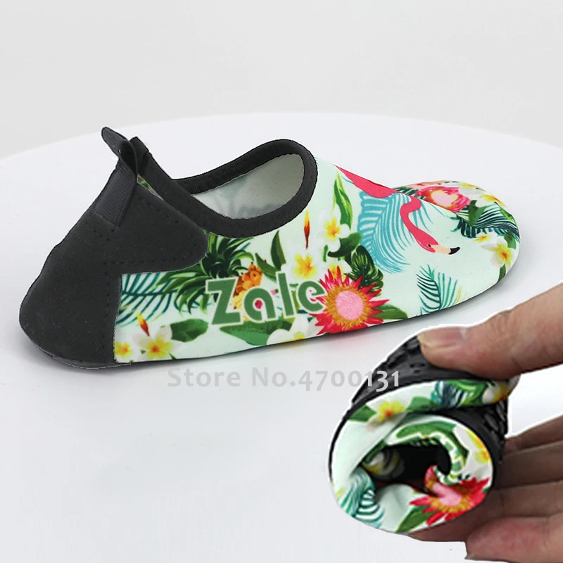 Летняя Пляжная детская обувь с фламинго для плавания рыбалки дайвинга мальчиков