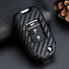 Новый чехол для ключа из углеродного волокна для Honda 2016-2018 CRV Pilot Accord Civic City Vezel