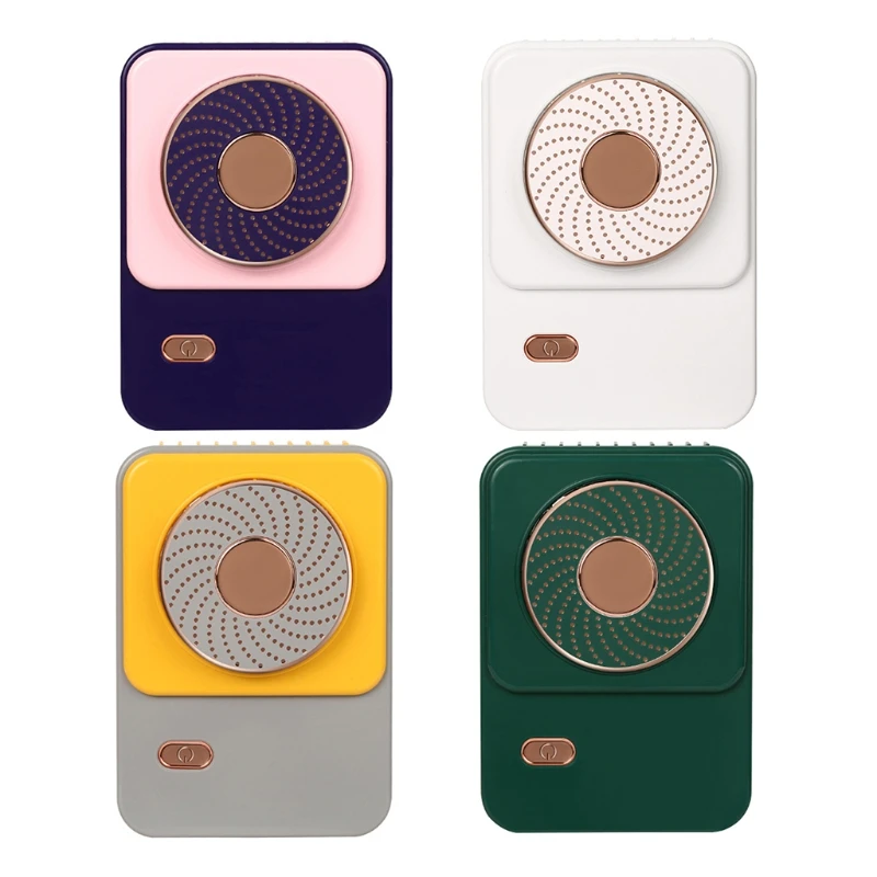 

USB Rechargeable Hanging Neck Lazy Small Fan USB NECK FAN Leafless Charging Portable Fan For Outdoor Travel Office