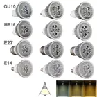 Светодиодный точечный светильник GU10 9 Вт 12 Вт 15 Вт AC 85-235 в MR16 E27 E14 светодиодные лампы Точечный светильник высокой мощности gu 10 Светодиодная лампа белый Светодиодный точечный светильник