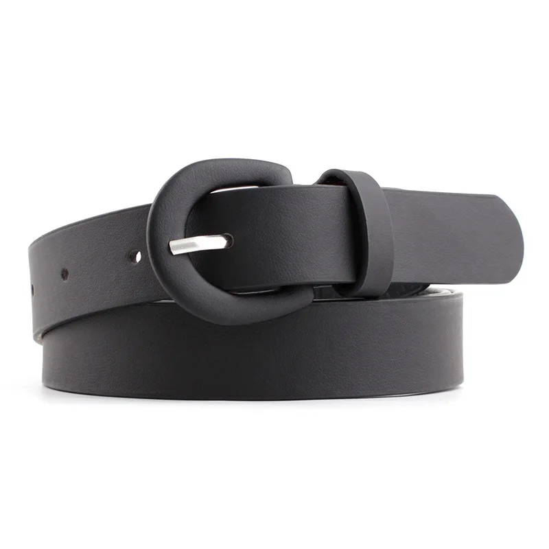 

Female Decorative Strap Belt Alloy Pin Buckle Waist Straps For Jeans Wide Pu Leather Waist Belt Women Solid Color Waistband
