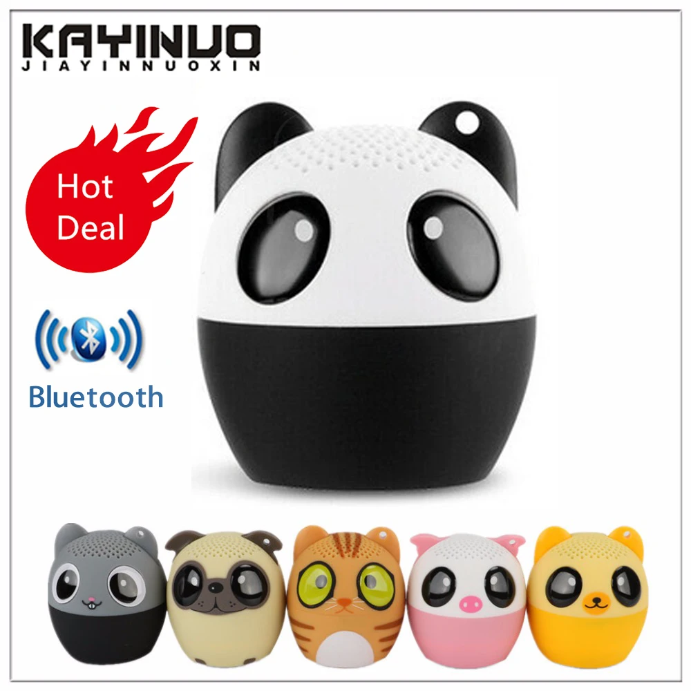 Мини животное Bluetooth динамик Портативный мультфильм открытый музыкальный плеер
