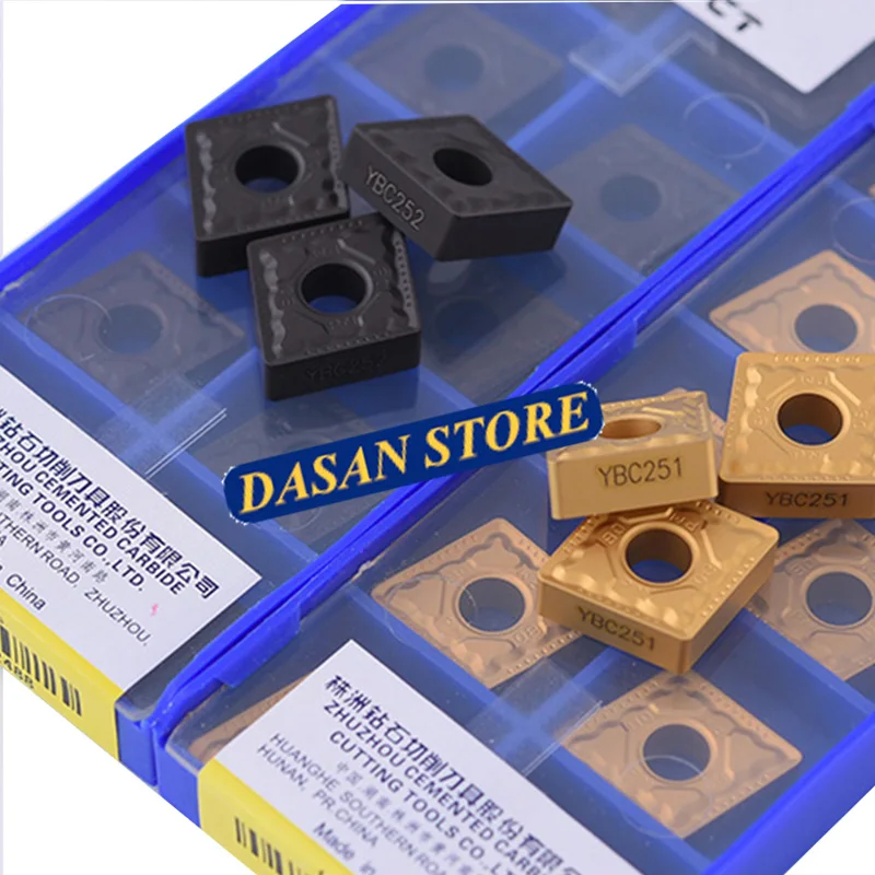 10 шт. CNMG120404 CNMG120412 YBC251 YBC252 CNMG 120408 высококачественные карбидные вставки ЧПУ токарные пластины токарный резец инструмент для стали