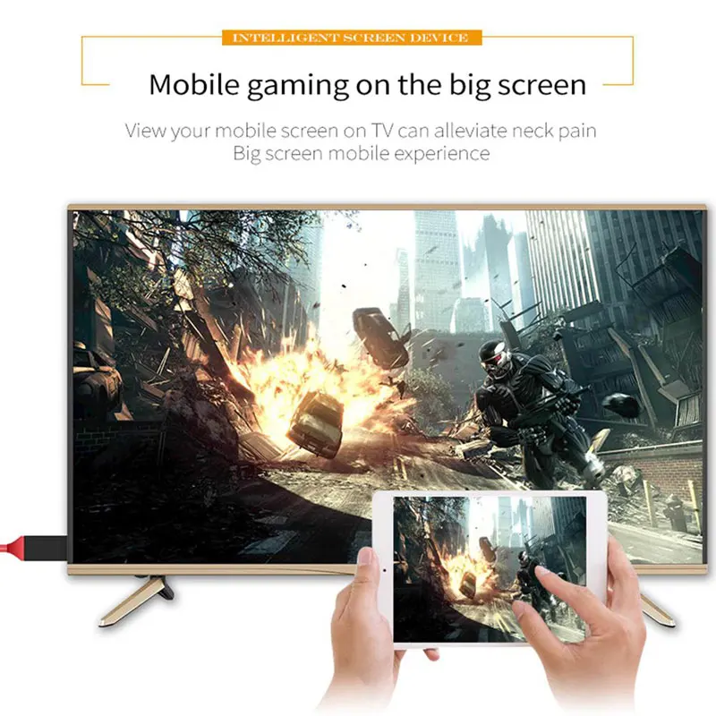 AHHROOU 1 м MHL к HDMI адаптер Micro USB 1080P HD ТВ кабель адаптеры для samsung Galaxy S7/S8/S8 Plus |
