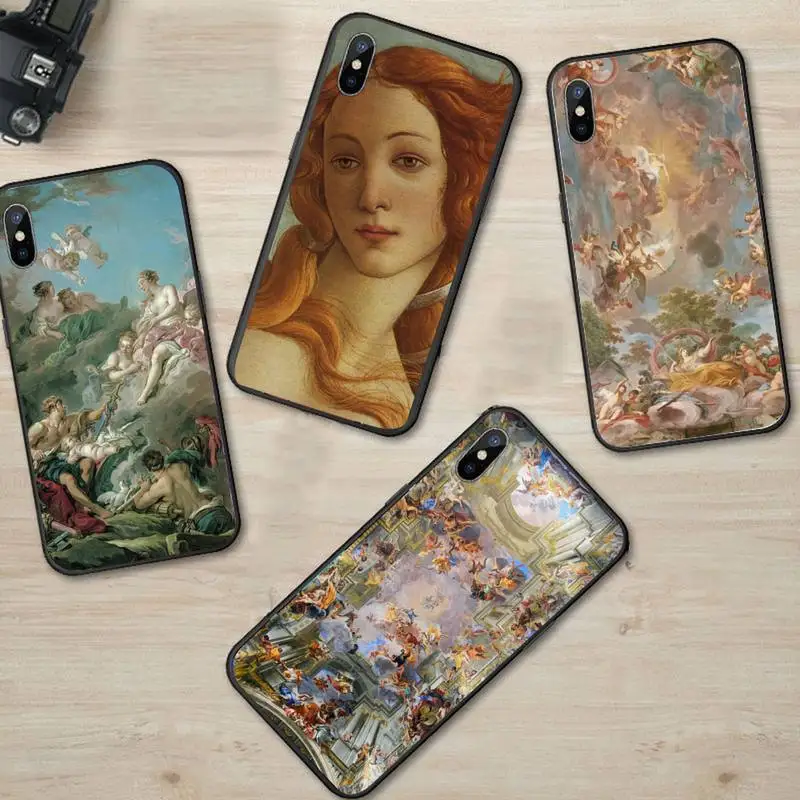 

art painting Birth of Venus self Phone Case For iphone 12 11 13 7 8 6 s plus x xs xr pro max mini