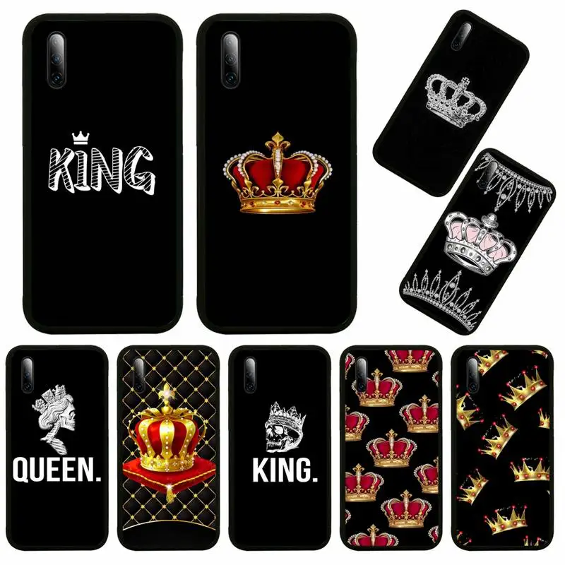

King Queen Phone Case For Huawei Nova 2 3 4 5 7 I T Plus E Pro Se Y5 Y6 Y7 Y8 Y9 Y10 P Plus Prime 2018 S Cover